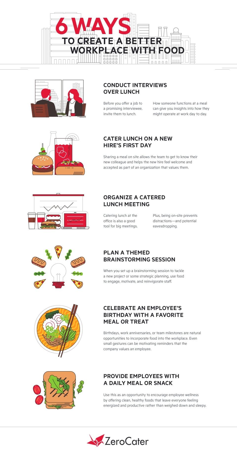 Create a Better Workplace with Food Infographic