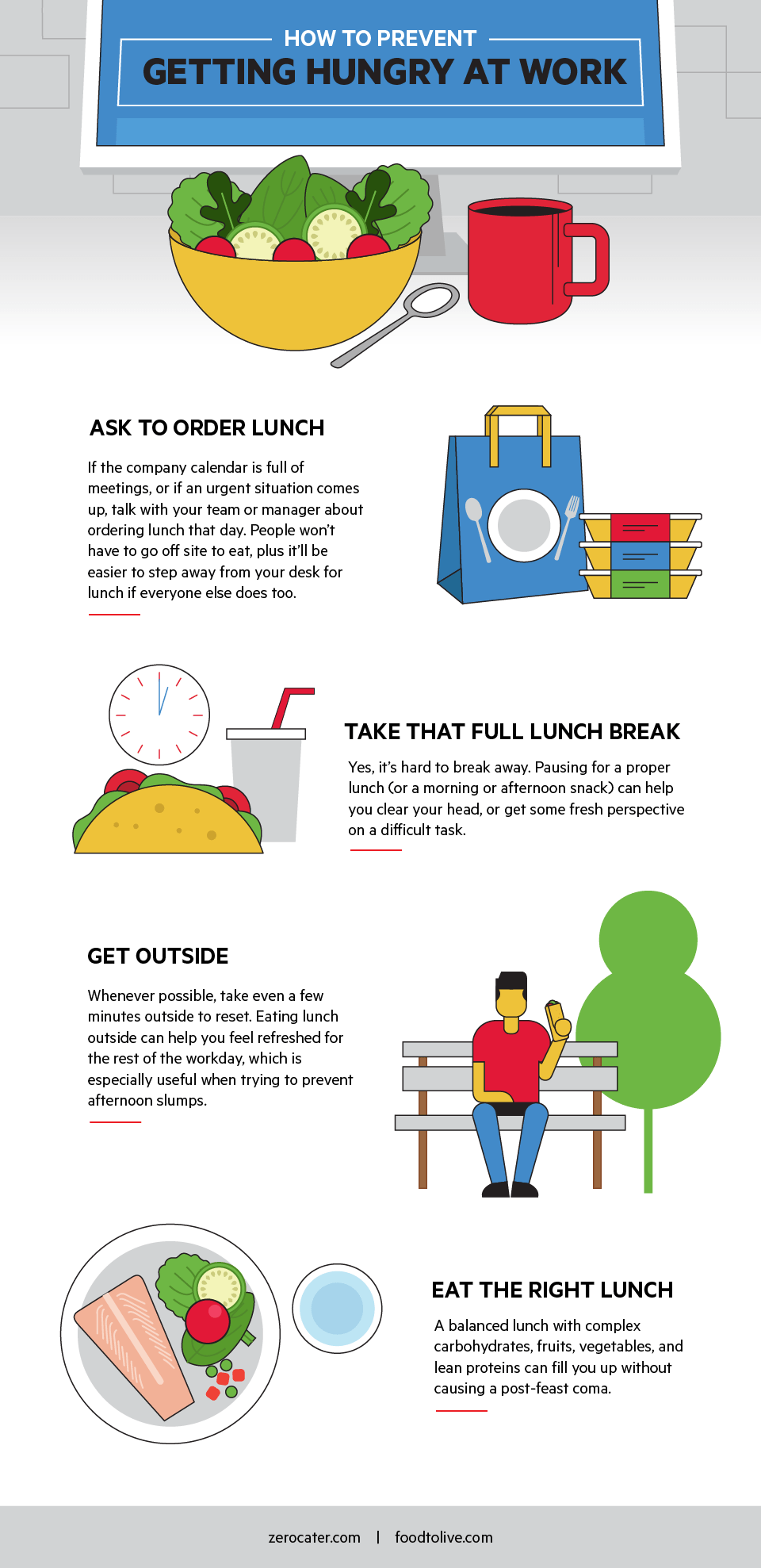 How to Prevent Getting Hungry at Work