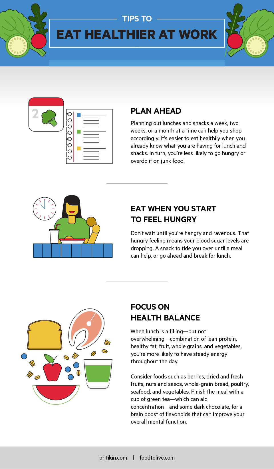 Tips to Eat Healthier at Work