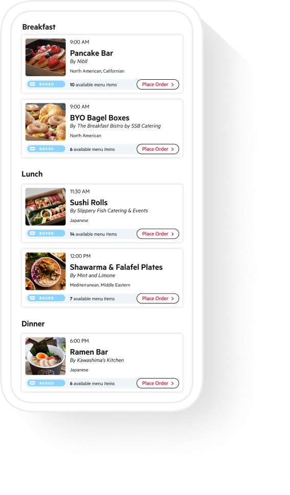 Customized Unique tastes Zerocater app building Customized Unique tastes into a meal