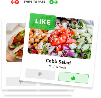 Meal unique tastes Meal unique tastes setup in Zerocater app