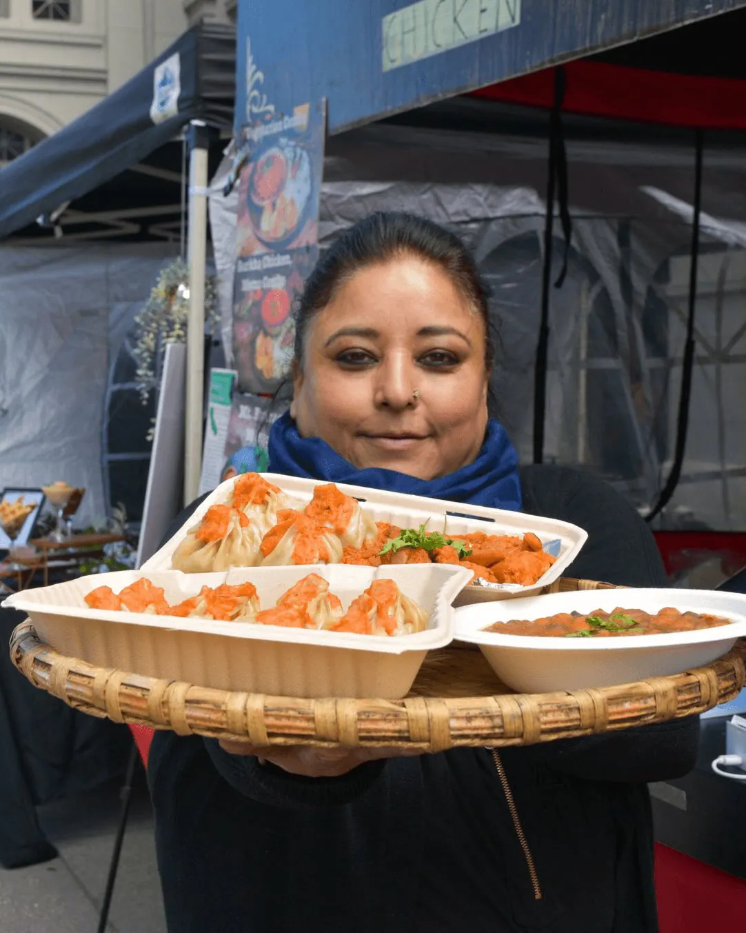 Bini's Kitchen handmade Nepali momos for corporate catering