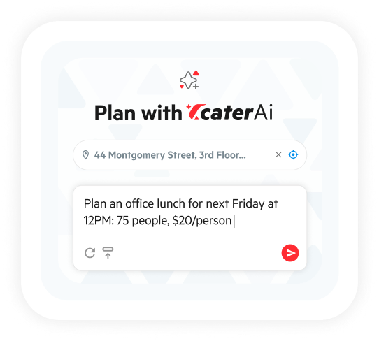 Share your catering needs