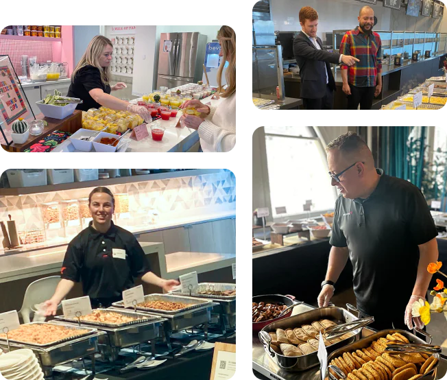 A complete onsite culinary and hospitality team managed by us