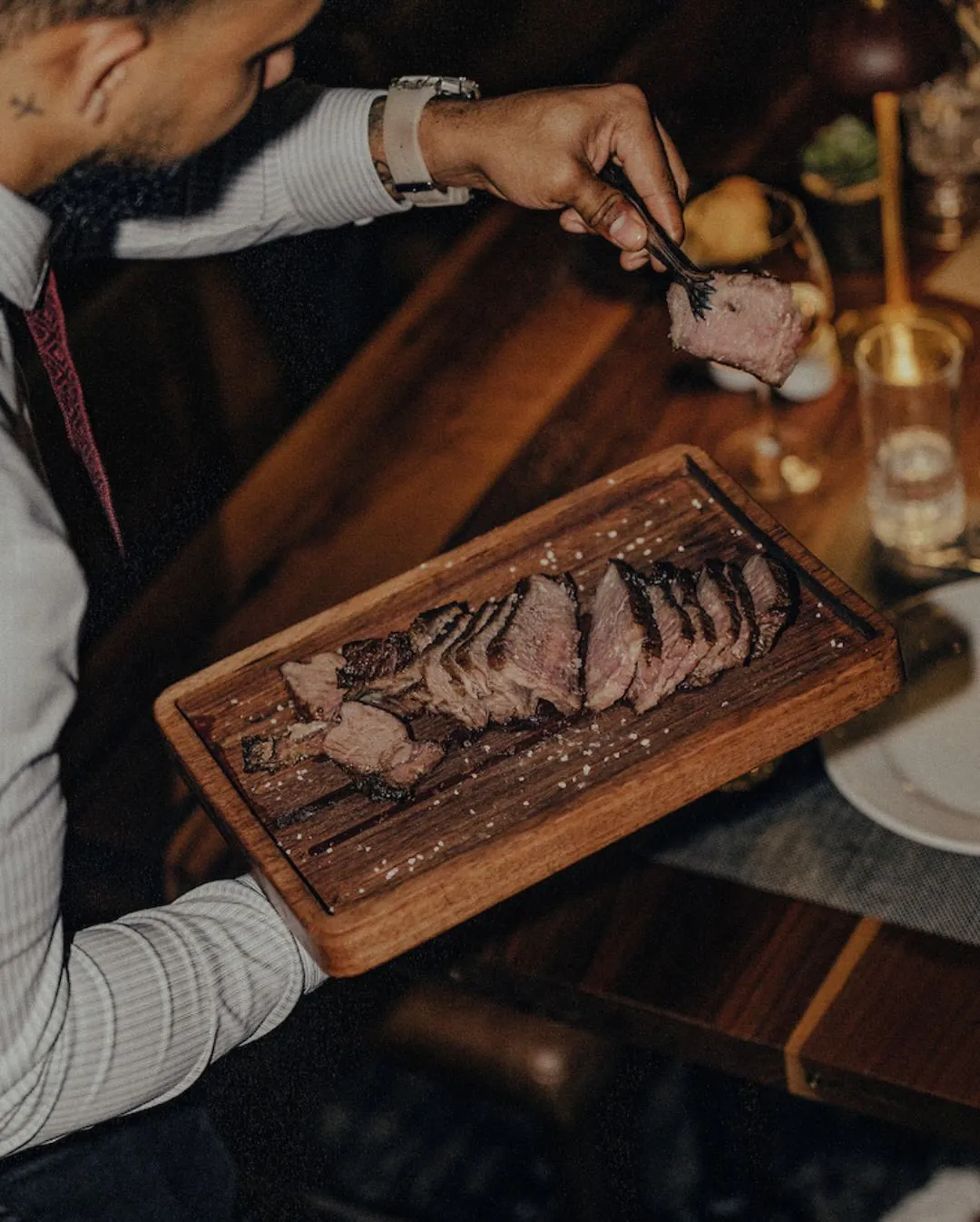 Fogo de Chão Brazilian steakhouse gaucho-style meat service for corporate events