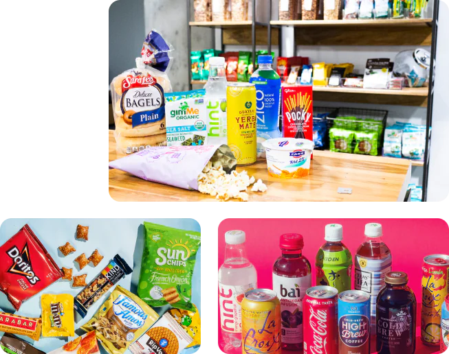 Hundreds of premium snack & beverage brands curated for your team