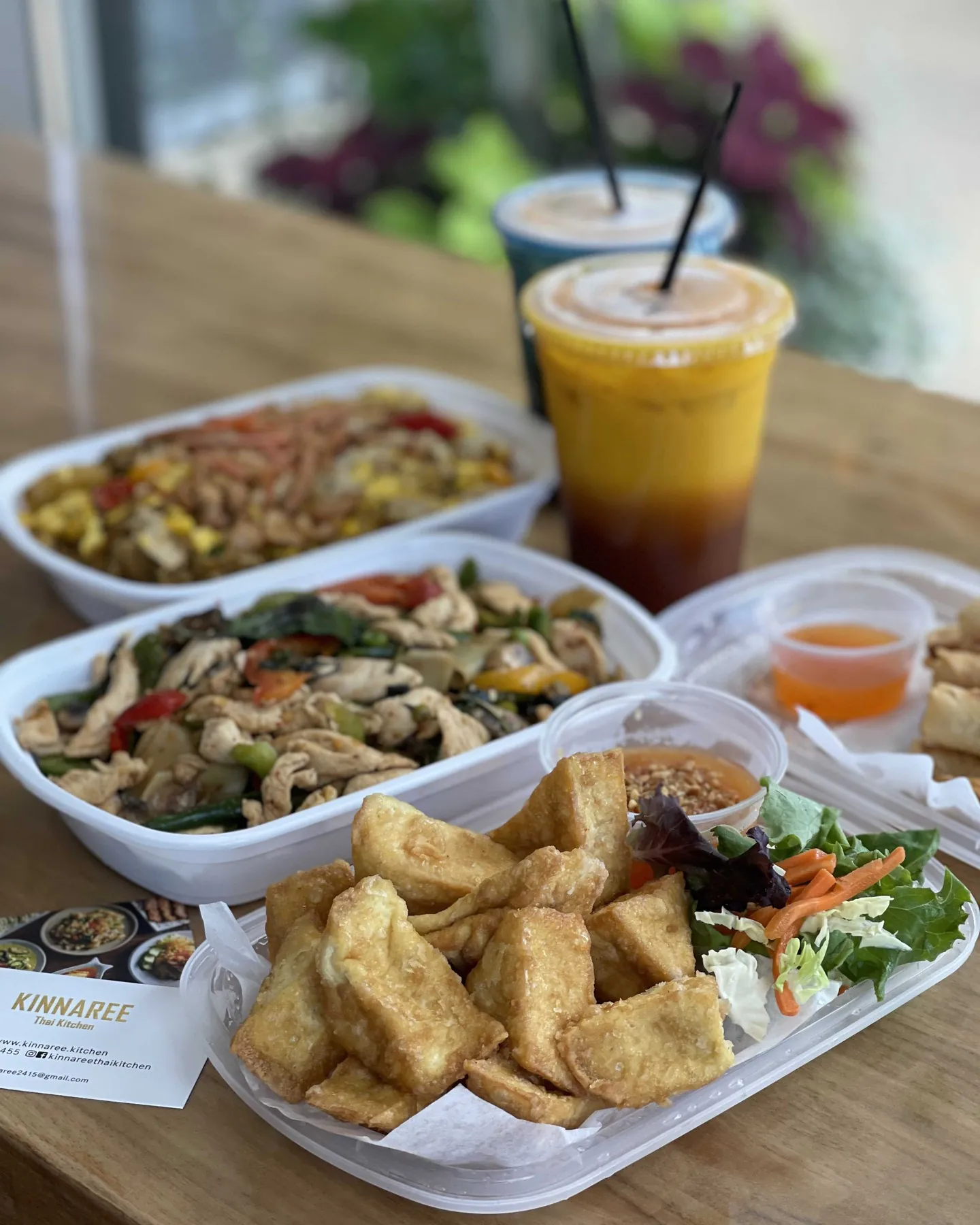 Kinnaree Thai Kitchen catering with pad thai, curries, and fresh Thai dishes