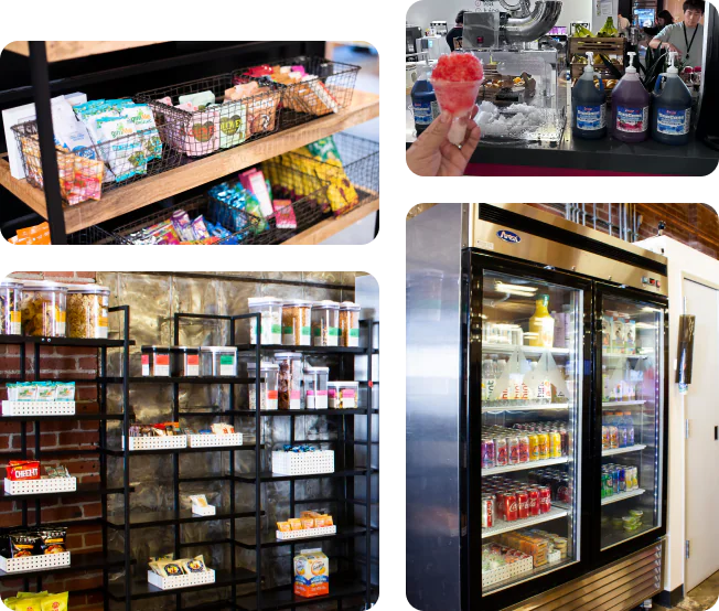 Modern, commercial-grade equipment & fixtures that elevate your breakroom