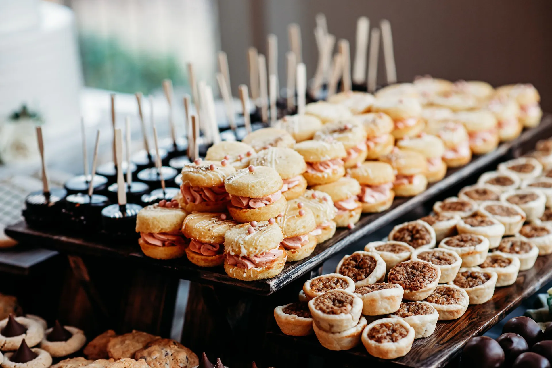 Bold American Events corporate reception with passed hors d'oeuvres in an Atlanta venue