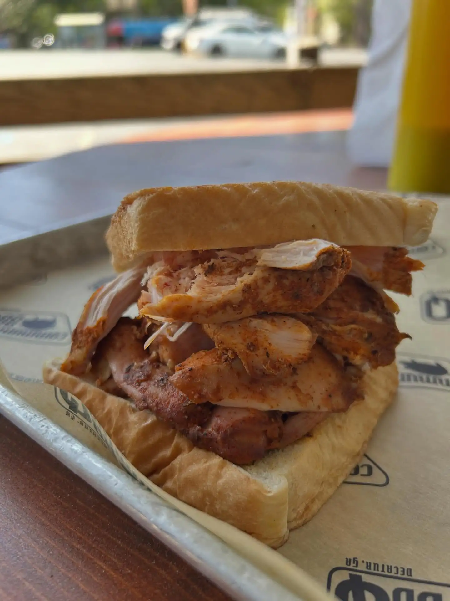 Community Q BBQ boxed lunch packages for a Decatur corporate meeting