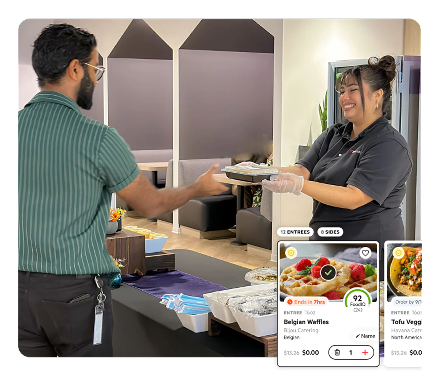 Corporate Catering Curated daily catered meals with a white-glove dining experience