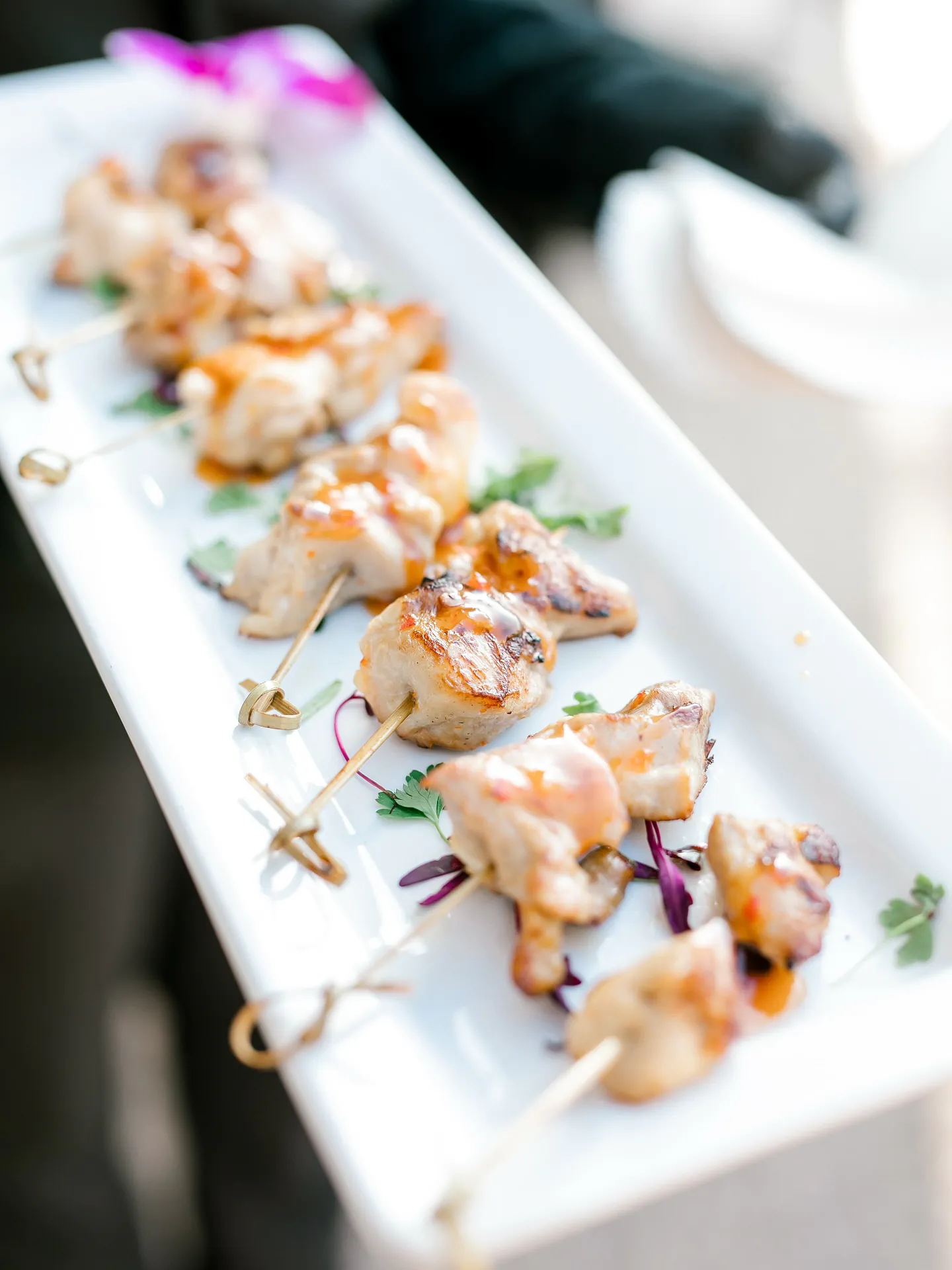 Culinary Art Catering elegant buffet and station setup for a Dallas corporate event