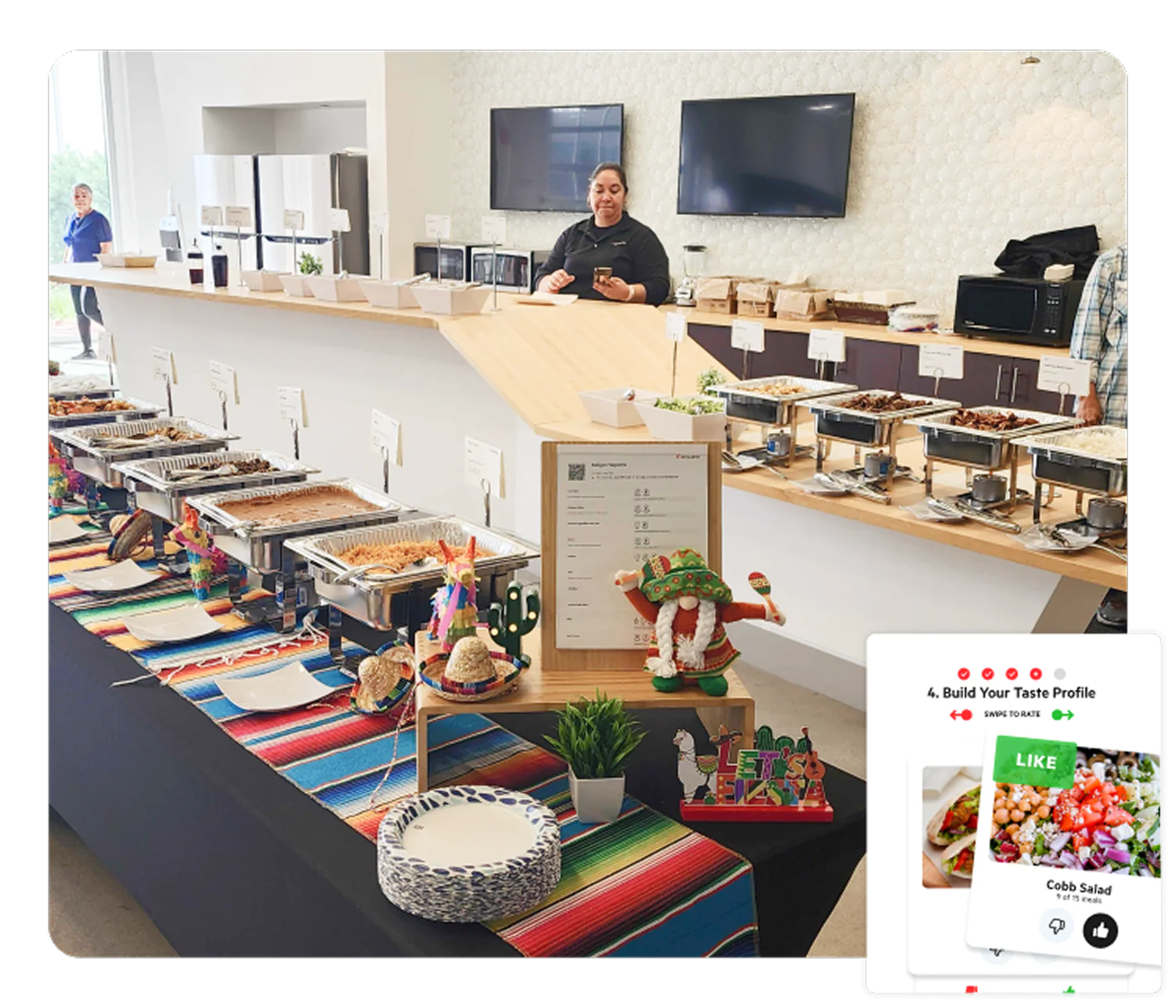 Event Catering Diverse event catering menus with professional onsite staffing and themed decor