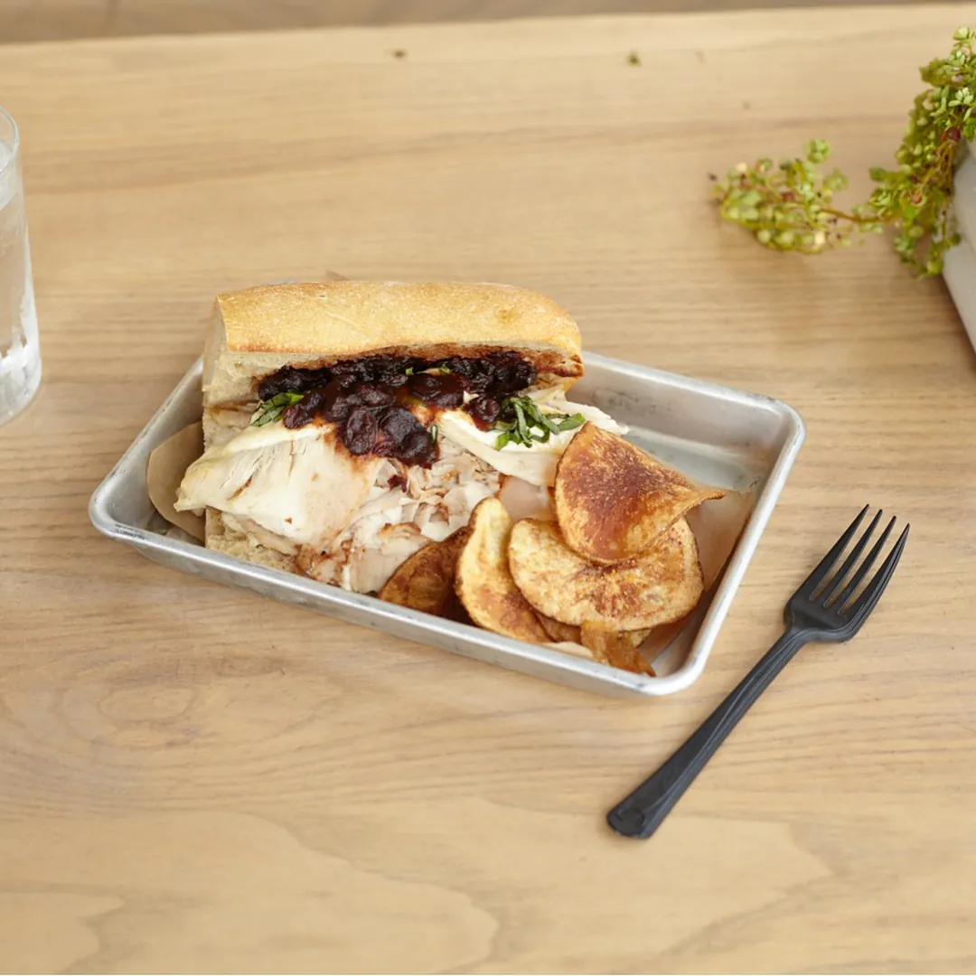 Lish catering bowls and platters from local Seattle chefs delivered to a tech company office