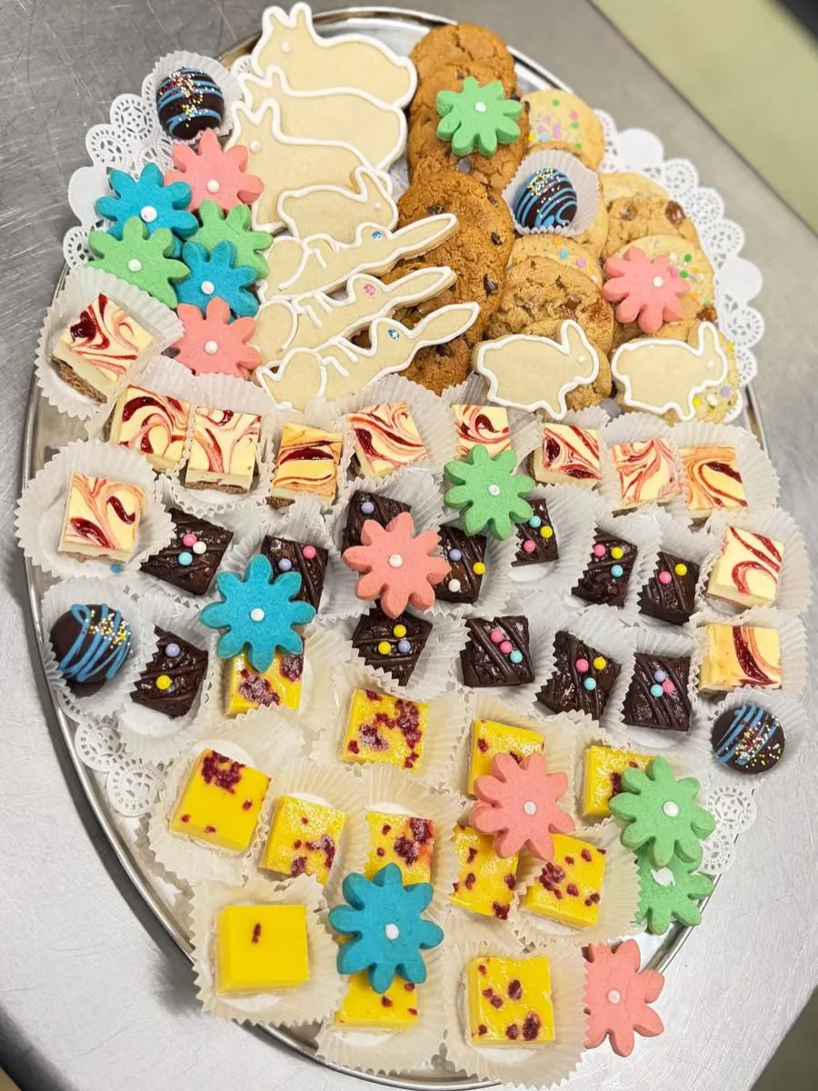 The Catering Company corporate buffet with sustainable, locally sourced dishes for an Eastside Seattle office