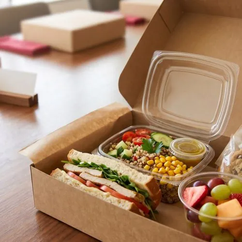Boxed Lunch Catering for Conferences & All-Day Training: Session Breaks, Multi-Day Rotation, and Scale Logistics