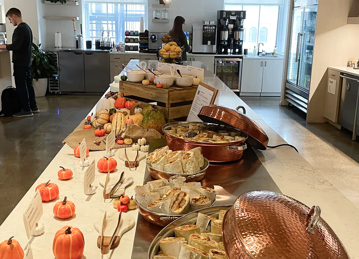 Corporate catering buffet meals