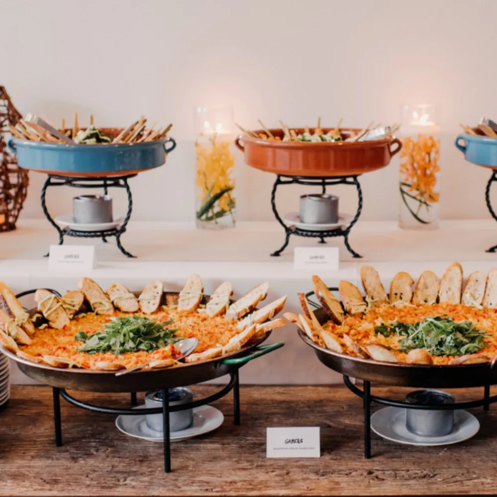 Garces Events plated tapas course for a Philadelphia corporate reception