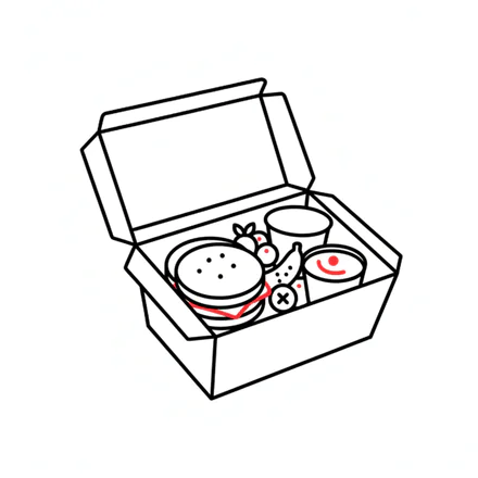 Breakfast boxed meals