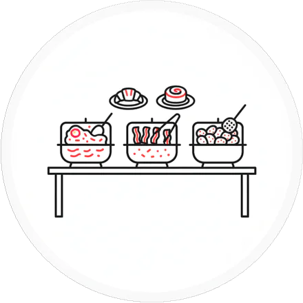 Breakfast buffet