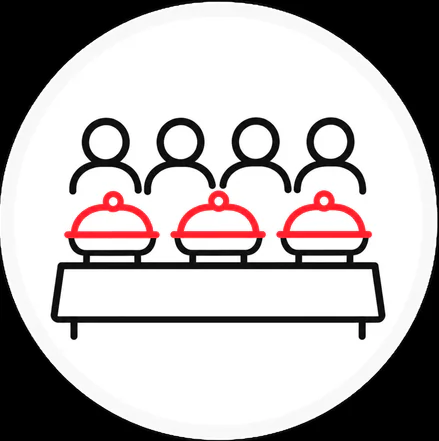 Zerocater catering for 30 people