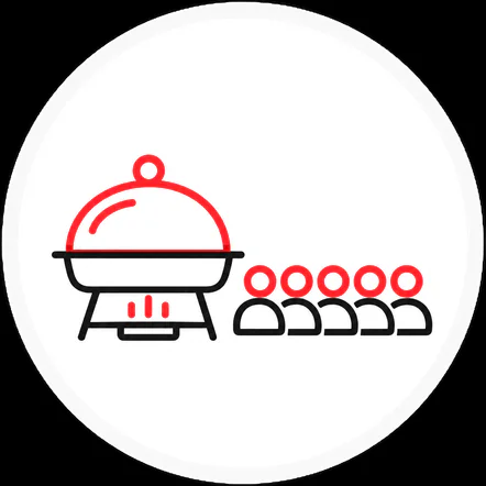 Zerocater catering for 50 people