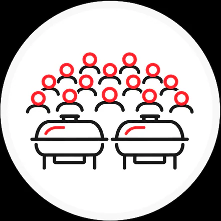 Zerocater catering for large group